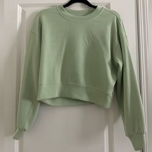 Lululemon Green softstreme crewneck sweatshirt size 2!